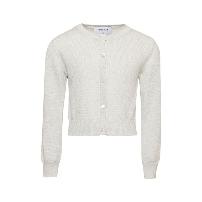 Wool and viscose blend cardigan