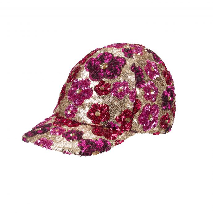 Baseball hat with sequins