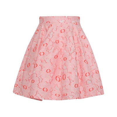 Floral fil coupè skirt