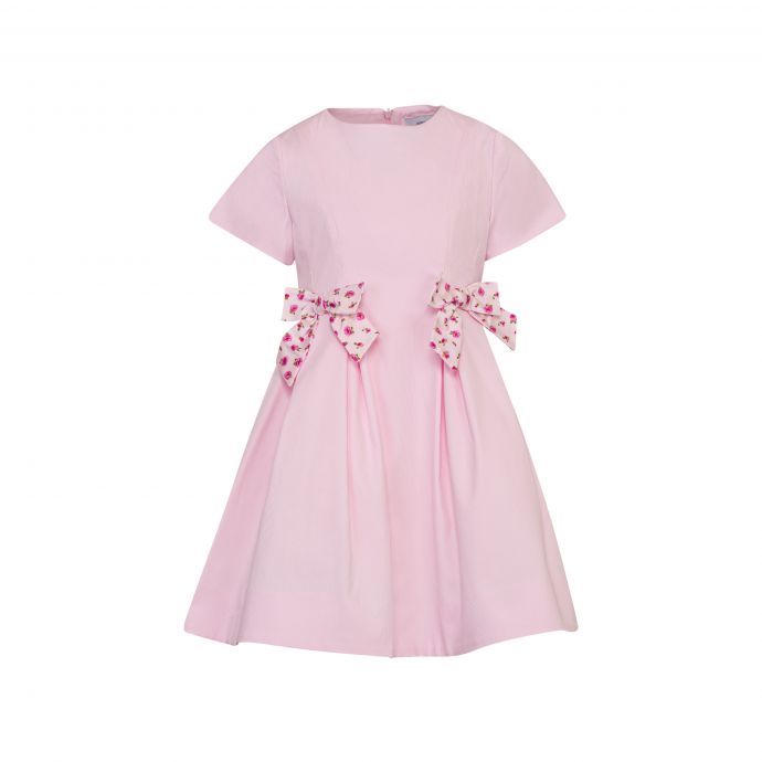 Floral dress with bows