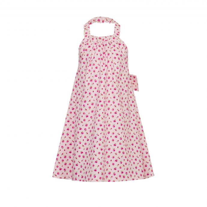 Halter neck floral dress
