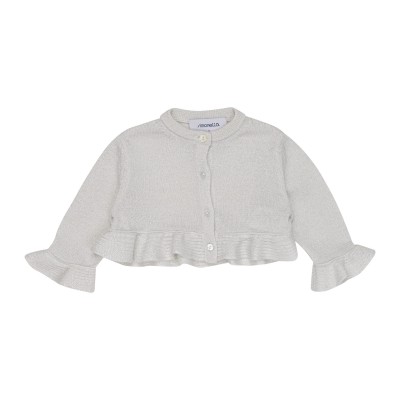 Wool and viscose blend cardigan