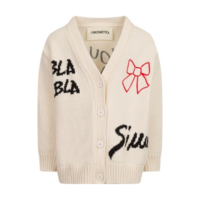 Maxi cardigan with embroidery